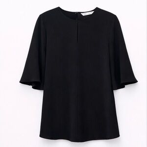 🖤 NWT! ZARA Flowy Bell Sleeve Blouse